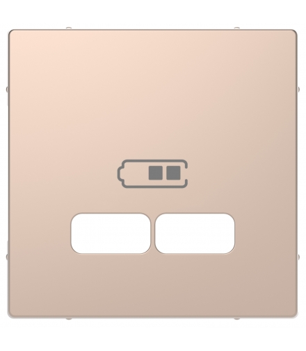 Merten Płytka centralna do ładowarki USB, szampan met