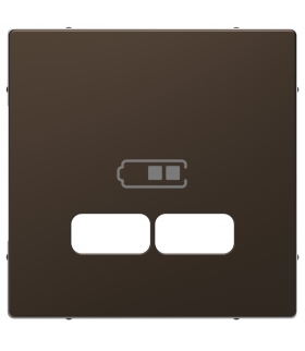 Merten Płytka centralna do ładowarki USB, mocca metal