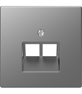 Merten Płytka centralna 2xRJ45 D-Life, st. nier