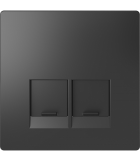 Merten Pł.centr.gn.2xRJ45 D-Life antracytowy