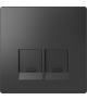 Merten Pł.centr.gn.2xRJ45 D-Life antracytowy