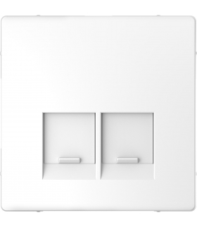 Merten Pł.centr.gn.2xRJ45 D-Life biały