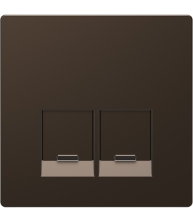 Merten Pł.centr.gn.2xRJ45 D-Life mocca met