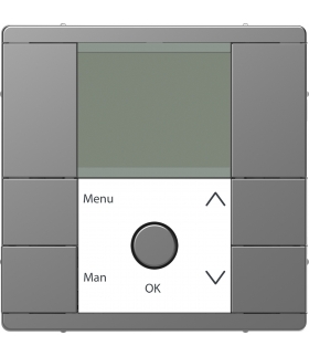 Merten Modułczasowy z wyświetlaczem stalowy