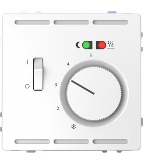 Merten Regulator temperatury podłogowy z łącznikiem D-Life, biały lotos