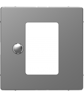 Merten Płytka centralna reg. temp., stal nierdzewna