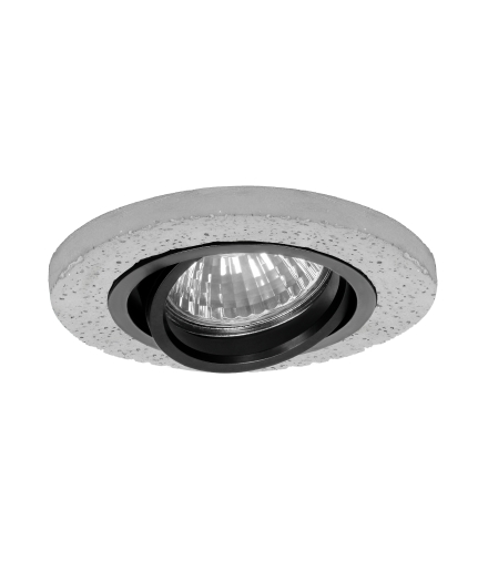 HALISI RM Oprawa sufitowa OGKRĄGŁA, ruchoma, BETON / CZARNA orno