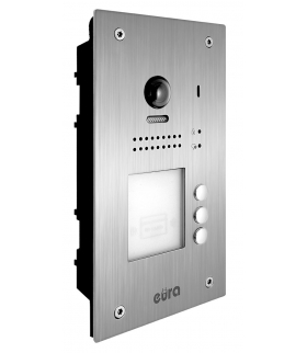 KASETA ZEWNĘTRZNA WIDEODOMOFONU EURA VDA-91A5 2EASY 3-lokatorska, podtynkowa , z funkcją karty zbliżeniowej