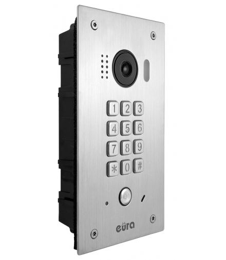 KASETA ZEWNĘTRZNA WIDEODOMOFONU EURA VDA-92A5 2EASY - jednorodzinna, podtynkowa, mechaniczny szyfartor