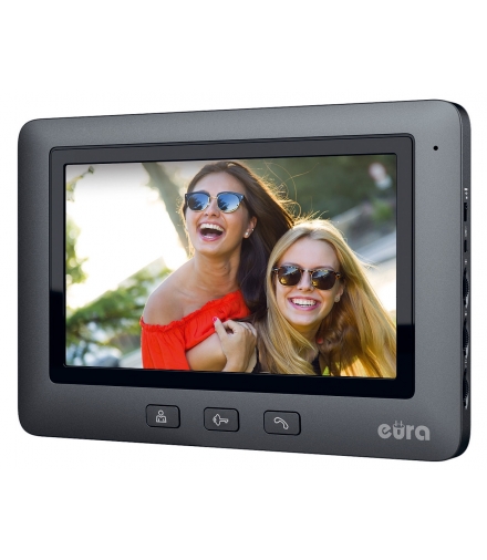 MONITOR EURA VDA-45A3 EURA CONNECT – czarny, ekran 7’’, obsługa 1 wejścia