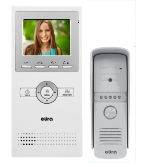 WIDEODOMOFON EURA VDP-A1N9 - jednorodzinny, LCD 3,5