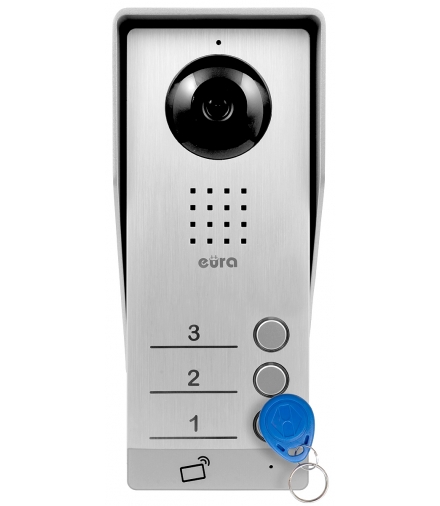 KASETA ZEWNĘTRZNA WIDEODOMOFONU EURA VDA-93A3 EURA CONNECT - trójrodzinna, czytnik zbliżeniowy