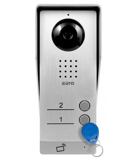 KASETA ZEWNĘTRZNA WIDEODOMOFONU EURA VDA-92A3 EURA CONNECT - dwurodzinna, czytnik zbliżeniowy