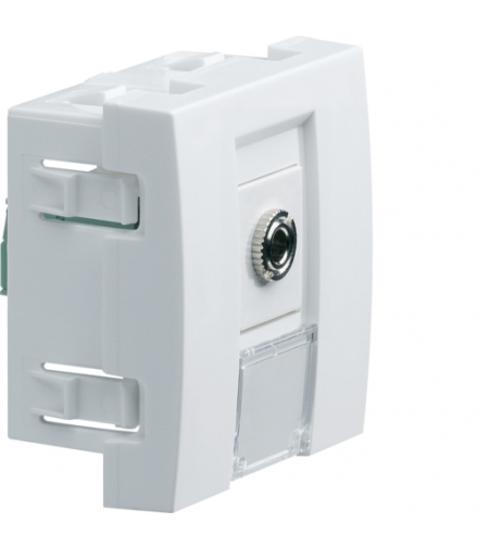 systo Gniazdo audio jack 3,5 mm 2M biały Hager WS278