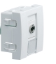 systo Gniazdo audio jack 3,5 mm 2M biały Hager WS278