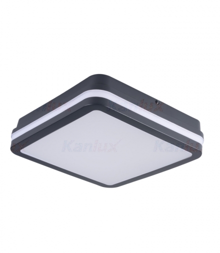 Plafoniera LED BENO LED 3000K 18W grafitowa kwadratowa Kanlux 33380