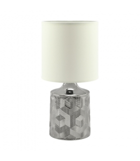 Lampka stołowa LINDA E14 CHROME/WHITE IDEUS 03785
