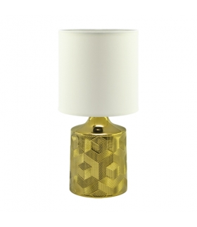 Lampka stołowa LINDA E14 GOLD/WHITE IDEUS 03786