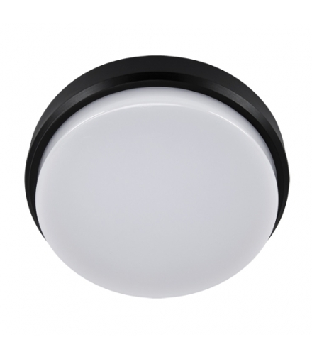 Plafoniera hermetyczna LED ARON LED C 18W BLACK 4000K IDEUS 03801