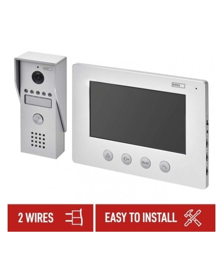Wideodomofon 7" komplet EM-03M 2WIRE EMOS H2050