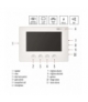 Wideodomofon 7" komplet EM-03M 2WIRE EMOS H2050