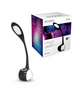 Lampka na biurko LED Lampa biurkowa RGB 256 BARW czarna