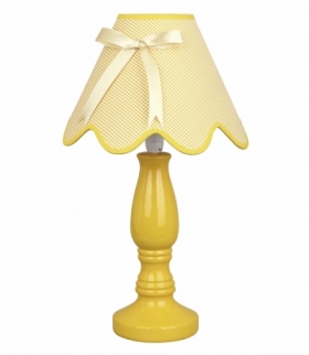 LOLA LAMPKA GABINETOWA 1X40W E14 ŻÓŁTA Candellux 41-04680