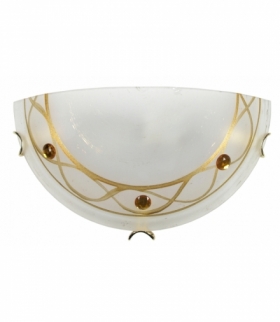 LAMPA GIARA PLAFON 1/2 1X60W E27 BURSZTYNOWY Candellux 11-16709