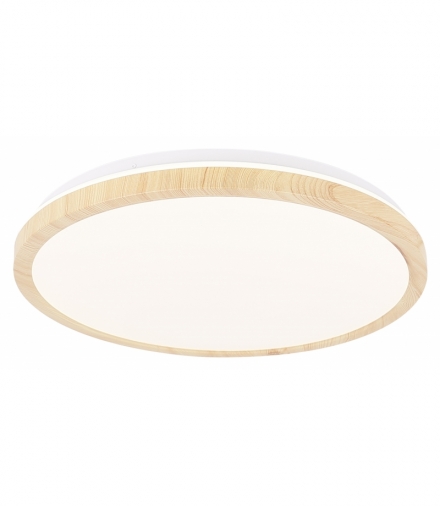 LAMPA SUFITOWA GANDAVA PLAFON 36W LED BIAŁO DREWNIANY 4000K Candellux 14-75260