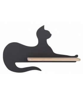 LAMPA CAT KINKIET ŚCIENNY 5W LED IQ KIDS SIEDZĄCY CZARNY Candellux 21-75642