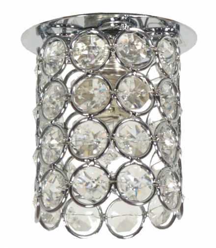 OPRAWA STROPOWA DEKORACYJNA SK-73 CH/TR G9 CHROM 1X40W G9 KRYSZTAŁ TRANSPARENT Candellux 2203973