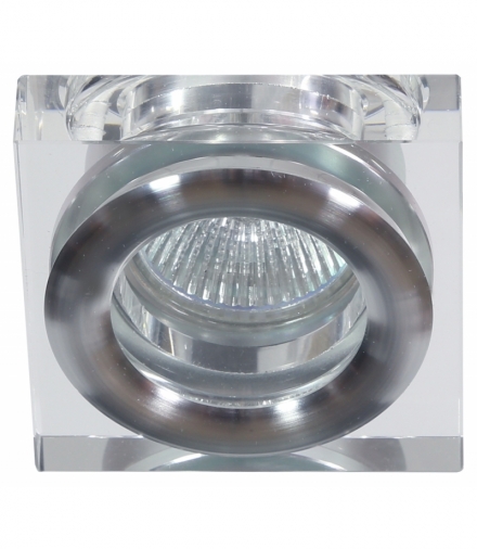 OPRAWA STROPOWA DEKORACYJNA KWADRATOWA SK-82 CH/TR MR16 1X50W CHROM TRANSPARENT Candellux 2227399