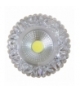 OPRAWA STROPOWA STAŁA OKRĄGŁA SAK-03 AL/TR 5W LED COB 230V SZKŁO AKRYLOWE BEZBAR Candellux 2240299