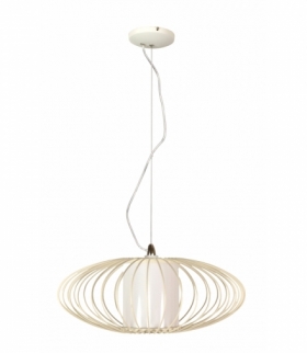 HIMERA LAMPA WISZĄCA 1X60W E27 BIAŁA 40CM Candellux 31-27361