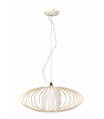 HIMERA LAMPA WISZĄCA 1X60W E27 BIAŁA 40CM Candellux 31-27361