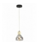 LAMPA WISZĄCA GREGORY CZARNY BRĄZ 1X40W E14 KLOSZ DYMIONY Candellux 31-78391
