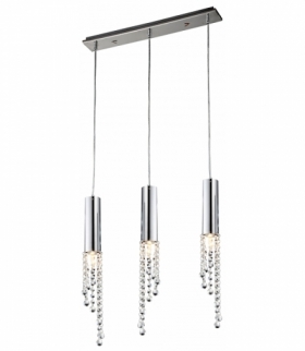 DUERO LAMPA WISZĄCA 3X3W LED GU10 CHROM BEZ ŻARÓWKI Candellux 33-25272-Z