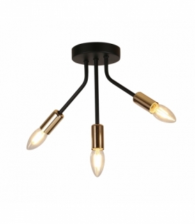 LAMPA SUFITOWA TIARA 3X40W E14 CZARNY Candellux 33-78032