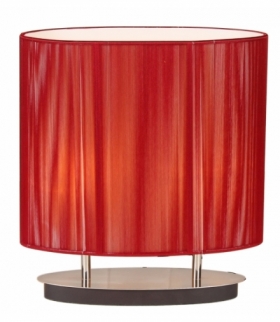 LAMPKA ARTEMIS 2X60W E27 CZERWONA Candellux 41-10165