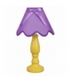 LAMPKA LOLA GABINETOWA ŻÓŁTA 1X40W E27 ABAŻUR FIOLETOWY Candellux 41-84378