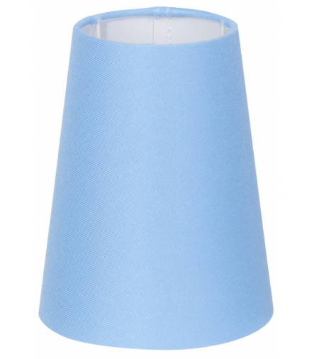 ABAŻUR CONE STOŻEK (D-12,5 H-15)CM E14 JASNY NIEBIESKI Candellux 77-10490