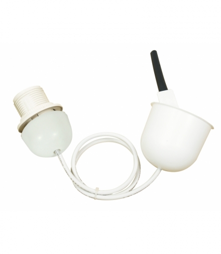 LINKA BIAŁA Z OSŁONKĄ 1X60W E27 Candellux 85-89369