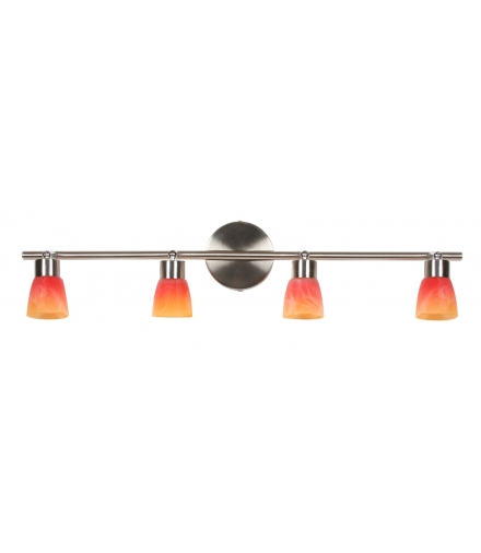 LAMPA DROPS LISTWA 4x40W G9 NIKIEL MAT RAINBOW Candellux 94-07394