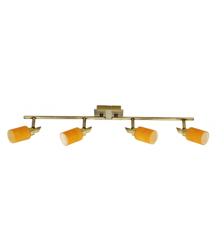 LAMPA TUKAN LISTWA 4X40W G9 PATYNA POMARAŃCZOWY Candellux 94-28160