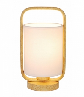 LAMPA STOŁOWA ISUMI 260mm 1 JASNE DREWNO 26x14,5x14,5 Candellux 50501043