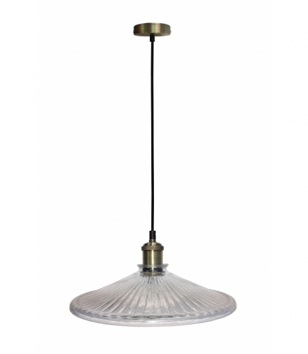 LAMPA WISZĄCA CHESTER 300mm 1 BEZBARWNY PATYNA Candellux 50101272