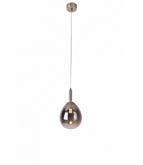 LAMPA WISZĄCA LUKKA 1 CHROMOWY SZARY Candellux 50133211