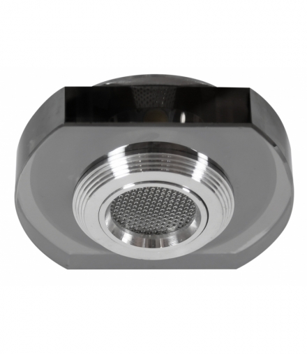 SS-34 AL/BK 3W LED COB 230V OPR. STROP. STAŁA ZAOKRĄGLONA SZKŁO CZARNE Candellux 2228921