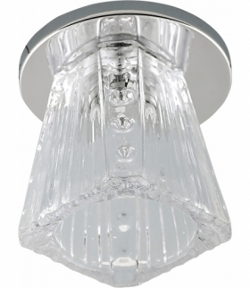 SK-58 CH/WH G4 OPR.STROP.STAŁA KRYSZTAŁ 20W G4 OSTROSŁUP KWADRATOWY Candellux 2217799