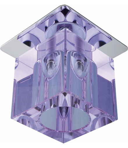 SK-19 CH/PU-P G4 CHROM OPR. STROP. STAŁA KRYSZTAŁ 20W G4 FIOLETOWY PASEK Candellux 2279988